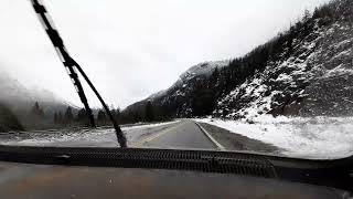 Bajada Del Pedregoso Con Nieve En Renault 12 Epuyen-El Hoyo Chubut Patagonia Argentina Invierno 2022