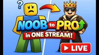 Noob to Pro in One Stream 😱 | Roblox live #roblox #livestream #shorts