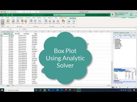 Box Plot Using Analytic Solver