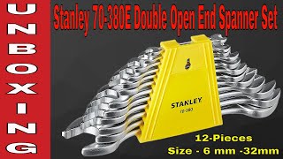 #Unboxing : Stanley 70-380E Double Open End Spanner Set (12-Pieces)