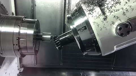 Mazak Integrex i-200ST AG skiving Herstellung eines Zahnrads