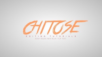 Sony Vegas Typography Tutorial: Flip text! (New blue required)