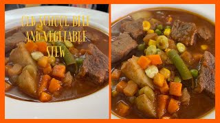 A Perfect Comforting Meal For The Fall And Winter ❄️ Season /OLD SCHOOL BEEF AND VEGETABLE STEW