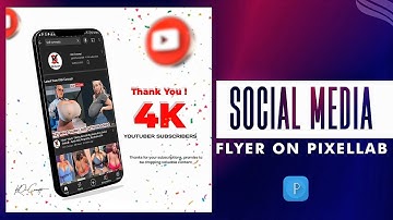 How to Design Social Media Flyer Design in Pixellab | Social Media flyer