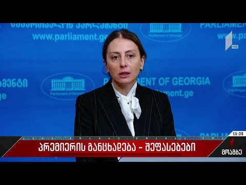 პრემიერის განცხადება - შეფასებები