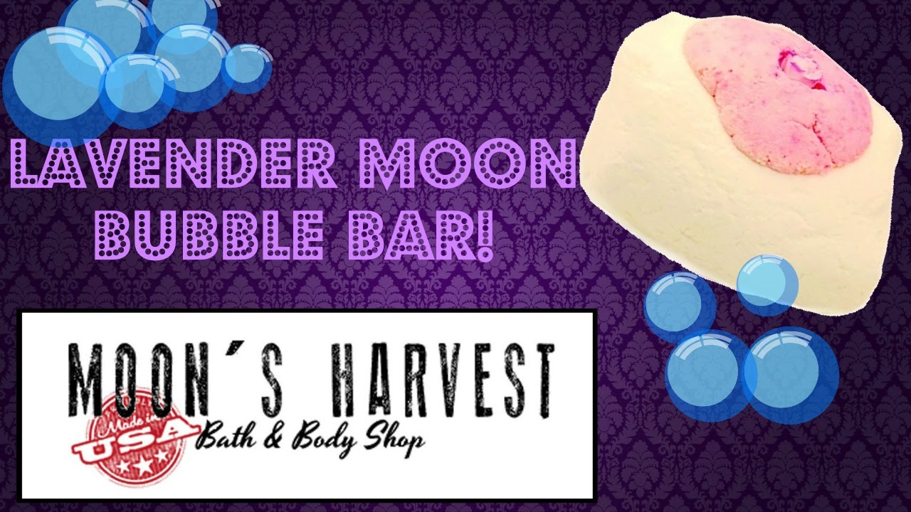 Moon's Harvest Bath Demo: Lavender Moon Bubble Bar