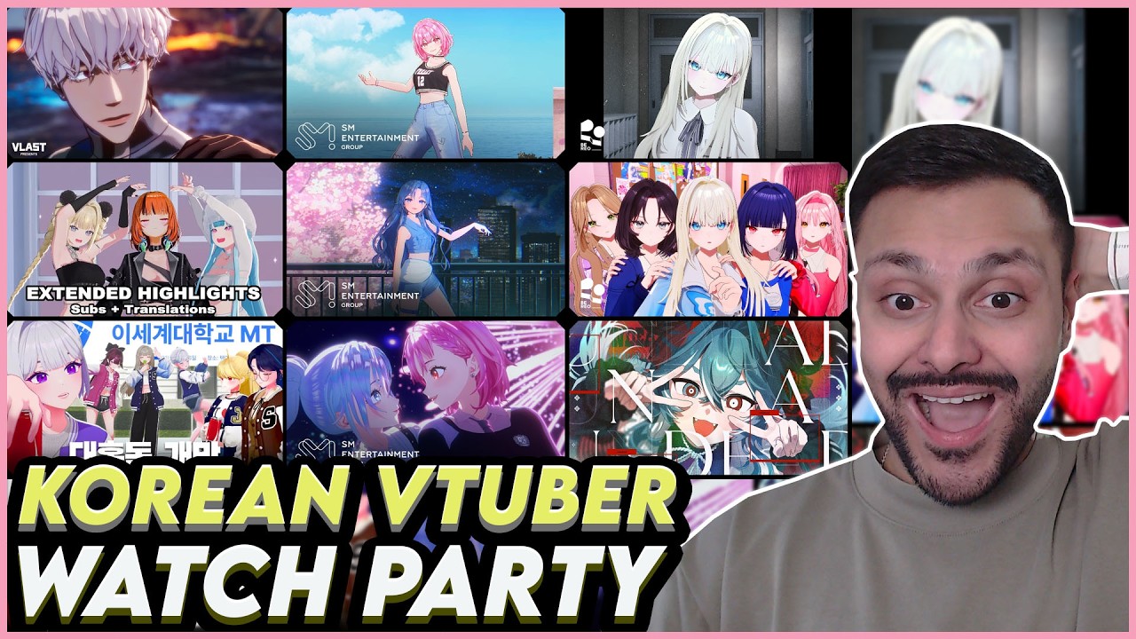 Korean VTuber Watch Party #21 | Reacting to Korean VTuber Songs & Clips!