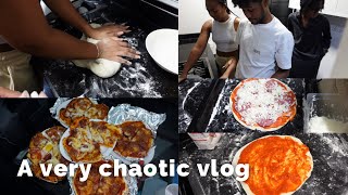 Pizza making challenge with my friends. *Chaotic*