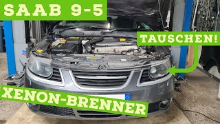 How to replace the Xenon bulbs on a SAAB 9-5
