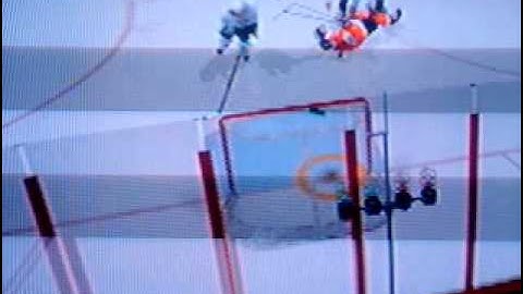 NHL 10 PS3 Chris Pronger Empty Net Tripping Goal Camera 1