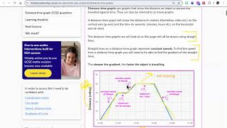 Mathematics BJC: Time Graph