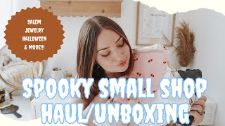 Spooky Small Shop Haul & UNBOXING! #spookyseason #halloweendecor #salem #spooky #halloweenhaul #haul