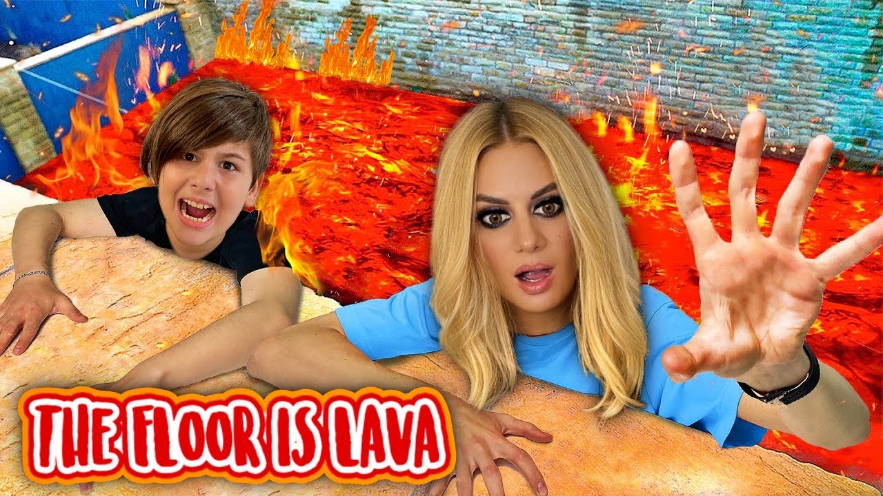 THE FLOOR IS LAVA - PARKOUR CHALLENGE !