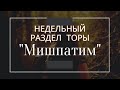 Недельный раздел Торы &quot;Мишпатим&quot;