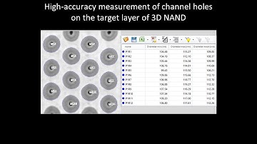 [Electronics] High-accuracy measurement of channel holes on the target layer of 3D NAND
