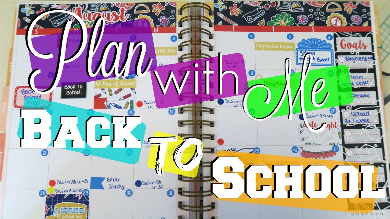 Back to School Plan with ME | Inkwell Press Monthly Spread