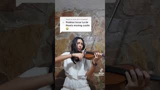 Howls moving castle-violin cover viral trending shorts angelicaacuna