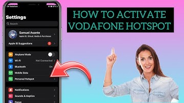 HOW TO ACTIVATE MOBILE HOTSPOT USING A VODAFONE SIM CARD