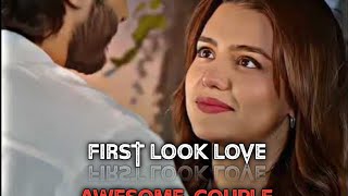 First Look Love  🔥 Haroon & Zara Noor |WhatsApp Status 💫|#viral #dramaclips #ytvideoes