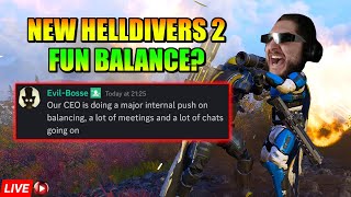 LIVE - Will Helldivers 2 New Balance Direction Save The Game? Community Feedback Form Update