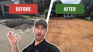 Inground Pool Removal & Yard Grading | Charlotte NC