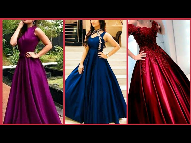 Royal Blue Evening Party Dresses Long Elegant Evening Gowns Simple Satin  Fromal Gowns Bridesma on Luulla