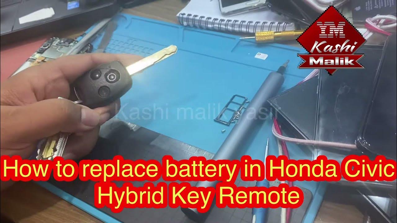 How to change replace battery in Car remote control Honda Civic hybrid