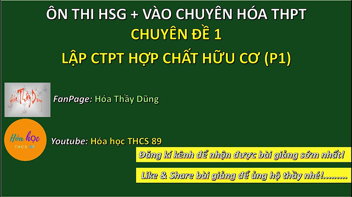 Các dạng hóa hữu cơ ôn hsg lớp 9 năm 2024