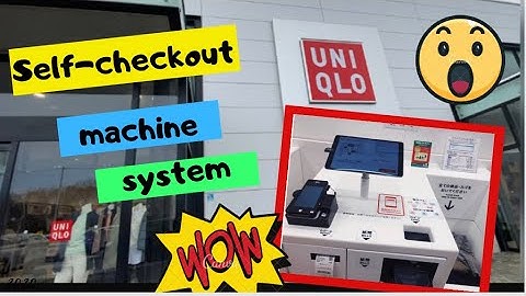 Uniqlo Self-checkout machine