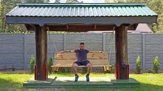 видео: Заморочился и сделал крутые садовые качели, которых ещё не видел. Garden swing with your own hands. картинка: Заморочился и сделал крутые садовые качели, которых ещё не видел. Garden swing with your own hands.