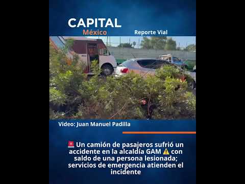 Un camión de pasajeros sufrió un accidente en la alcaldía GAM