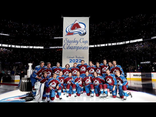 NHL 2022 Stanley Cup Champions Colorado Avalanche Champions Home