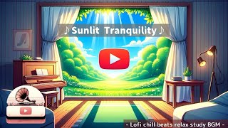 ♪ Sunlit Tranquility ♪ Lofi chill beats relax study BGM ♪