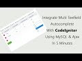 Integrate Multi Textfield Autocomplete with CodeIgniter Using Ajax & MySQL in 5 Minutes