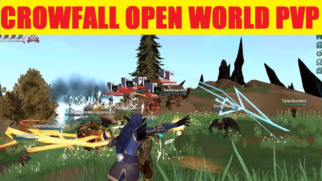 Crowfall Beta Open World PVP - Death vs. DIS+HAX