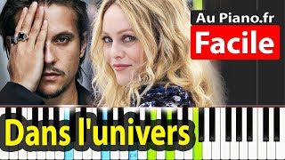 Nekfeu feat Vanessa Paradis Dans L'univers Piano FACILE (Type Beat 2019) chords