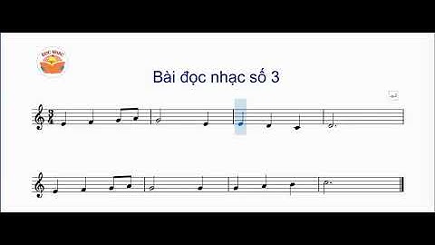 Bài đọc nhạc số 3 - Âm nhạc 4 sách Cánh Diều
