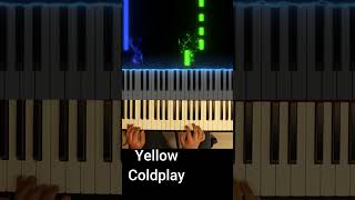 Yellow Coldplay Piano tutorial with Piano roll