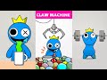 Rainbow friends blue funny compilation 1 paper stopmotion animation