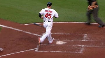 BOS@BAL: Alvarez strokes an RBI double into the gap