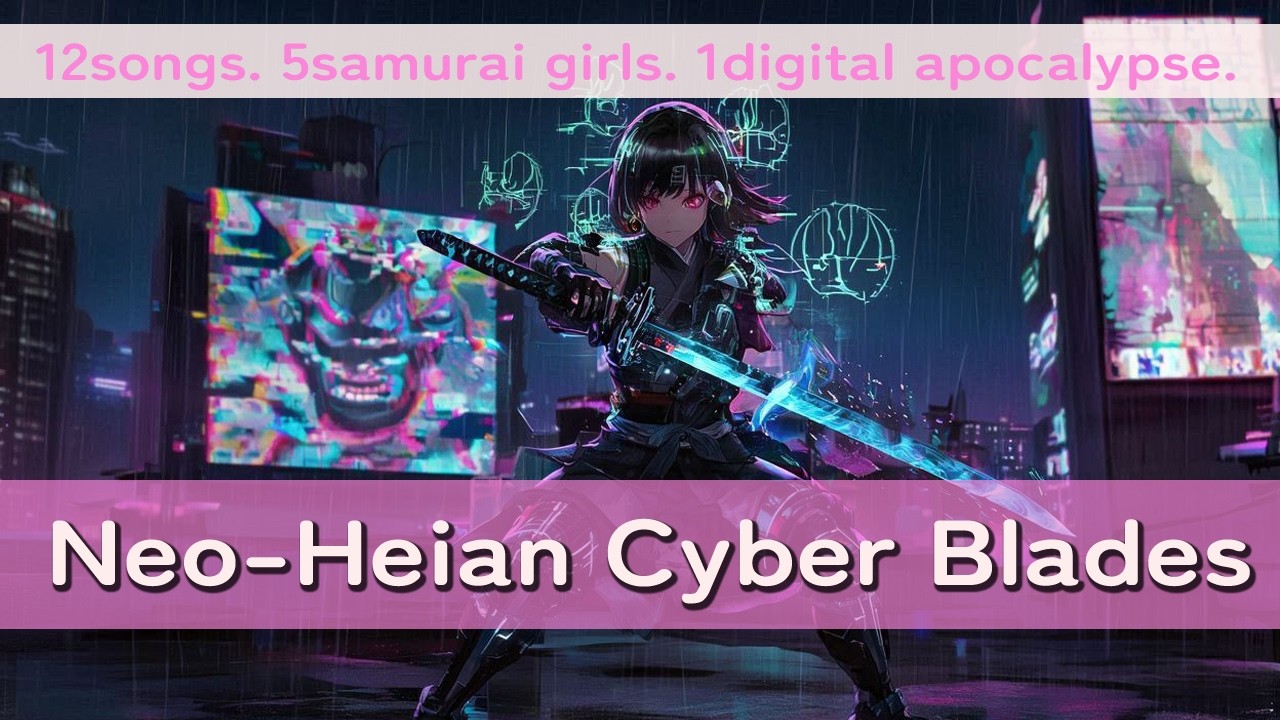 Neo Heian Cyber Blades - 12songs. 5samurai girls. 1digital apocalypse.