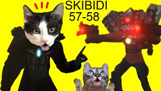 Skibidi Toilet 58 reaccion y si tuviera doblaje en español con gatitos Luna y Estrella by Videos divertidos de gatos Luna y Estrella 261,723 views 8 months ago 9 minutes, 6 seconds