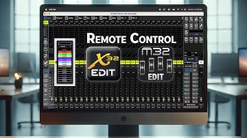 Overzicht van X32-EDIT / M32-EDIT voor het bedienen van de X32 vanaf een computer