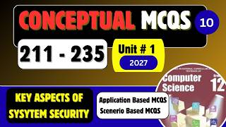 Unit#1 Conceptual Application Based MCQS | Key Aspects of System/Device Security | CS-12  FBISE NBF screenshot 3
