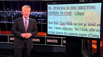 Real Time with Bill Maher: Explaining Jokes to Idiots – #RespectForZayn Edition (HBO)