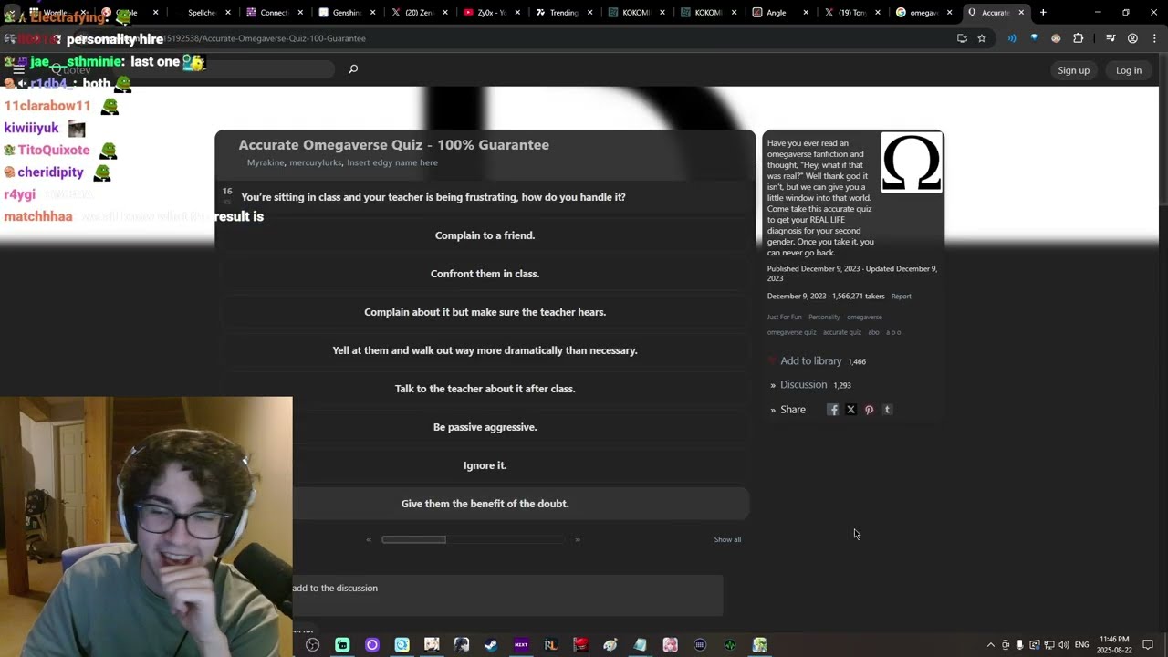 zy0x tries the OMEGAVERSE quiz | zy0x clips - #27