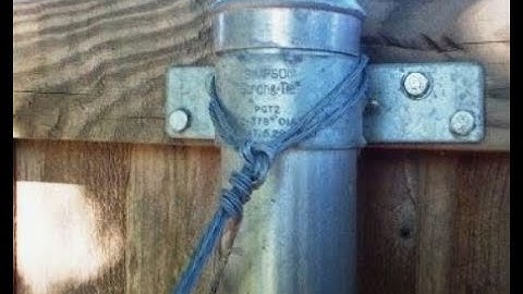 Straighten Fence posts that lean