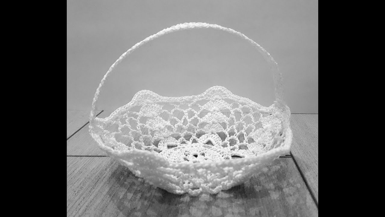 How To Starch Crochet Basket YouTube