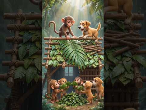 #बंदर और कुत्ता की कहानी |#viral #shorts #tending #reels #yputubeshorts #kgs #k #viralvideos #love