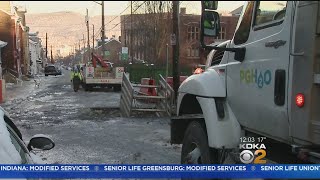 Crews Finish Repairing Leak, Icy Lawrenceville Road Set To Re-Open